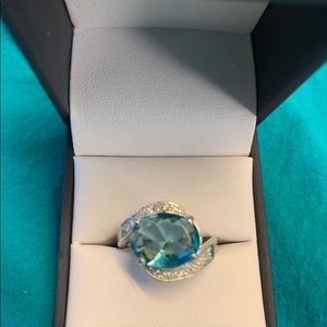 Sterling Silver and Blue Topaz Ring